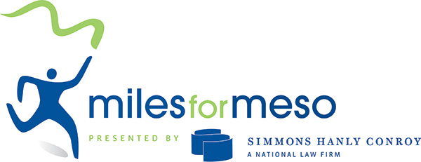 Miles for Meso Presented By Simmons Hanly Conroy logo 
